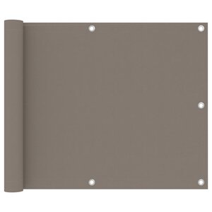 vidaXL Écran de balcon Taupe 75x300 cm Tissu Oxford