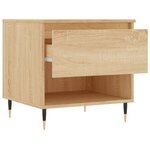 vidaXL Tables basses 2 Pièces chêne sonoma 50x46x50 cm bois d'ingénierie