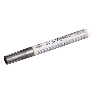 Crayon - feutre acrylique  argent  Pointe ronde 2 - 4mm  avec soupape