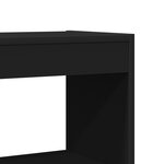 vidaXL Bibliothèque Noir Bois d'ingénierie 100 x 30 x 198 cm