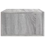 vidaXL Tables de chevet murales 2 Pièces sonoma gris 35x35x20 cm