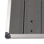 vidaXL Receveur de douche extérieur WPC Acier inoxydable 110x62cm Gris