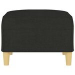 vidaXL Repose-pied Noir 70x55x41 cm Tissu