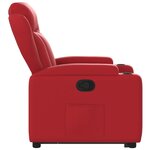 vidaXL Fauteuil inclinable Rouge Similicuir