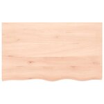vidaXL Étagère de vasque murale acier et bois de chêne massif