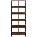 vidaXL Bibliothèque chêne marron 78 5x33x188 5 cm bois d'ingénierie