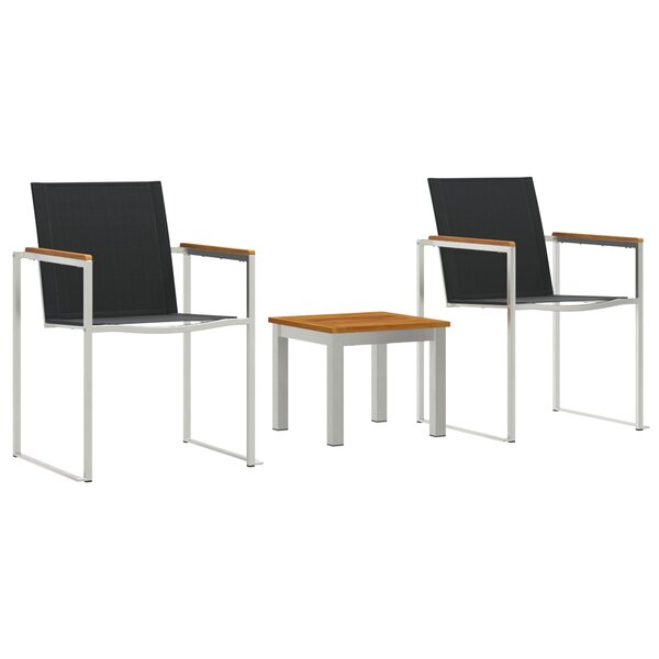 vidaXL Chaises de salle à manger 2 Pièces Gris 60x56x85 cm Bois massif d'acacia