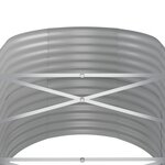 vidaXL Lit surélevé de jardin Acier enduit de poudre Argenté