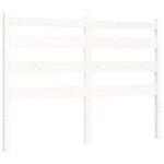 vidaXL Cadre de lit avec tête de lit blanc 120x200 cm bois massif