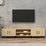 vidaXL Meubles TV chêne sonoma 180x31 5x40 cm bois d'ingénierie