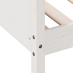 vidaXL Lit de jour sans matelas blanc 90x190 cm bois de pin massif