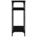 vidaXL Table d'appoint Noir 40x30x75 cm Bois d'ingénierie