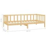 vidaXL Lit de jour sans matelas avec tiroirs 90x200 cm bois pin massif