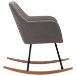 vidaXL Chaise à bascule Gris clair Tissu