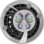 Pièce de monnaie en Argent 500 Francs g 10 Millésime 2025 Zodiac Signs 2025 GEMINI