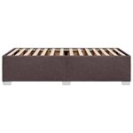 vidaXL Cadre de lit Marron foncé 90x190 cm Tissu