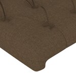 vidaXL Cadre de lit sans matelas marron foncé 140x200 cm tissu