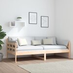 vidaXL Lit de jour Bois massif de pin 90x190 cm