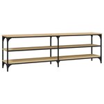 vidaXL Meuble TV chêne sonoma 160x30x50 cm bois d'ingénierie