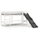 vidaXL Lit mezzanine d'enfants sans matelas 90x200 cm bois pin massif