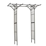 Nature Arche de jardin Métal 114x66x232 cm Noir