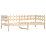vidaXL Lit de jour sans matelas 80x200 cm bois de pin massif