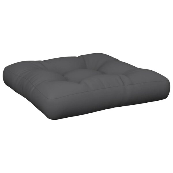 vidaXL Coussin de palette gris 60x60x12 cm tissu