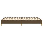 vidaXL Cadre de lit sans matelas marron foncé 120x200 cm tissu