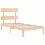 vidaXL Cadre de lit sans matelas 90x200 cm bois de pin massif
