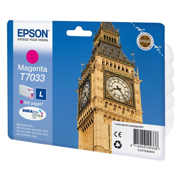T7033 big ben" cartouche d'encre originale (c13t70334010) - magenta"