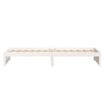 vidaXL Cadre de lit sans matelas blanc bois massif 90x190 cm