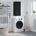 vidaXL Armoire murale noir 34 5x34x90 cm bois d'ingénierie