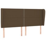 vidaXL Sommier à lattes de lit avec matelas Marron foncé 180x200 cm