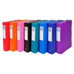 Boite De Classement Exabox Dos 60mm Polypropylène 7/10e Opak - A4 - Couleurs Assorties - X 8 - Exacompta