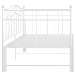 vidaXL Cadre de canapé-lit extensible sans matelas blanc 90x200 cm