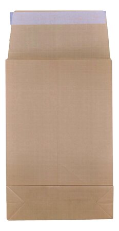 Lot de 20 enveloppes pochettes kraft armé à soufflet marron 280 x 410 + 90 mm