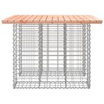 vidaXL Banc jardin design gabion 100x102x72 cm bois massif de douglas