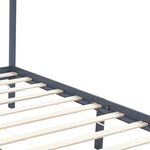 vidaXL Cadre de lit à baldaquin sans matelas bois massif 100x200 cm