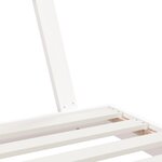 vidaXL Cadre de lit pour enfants blanc 90x190 cm bois de pin massif