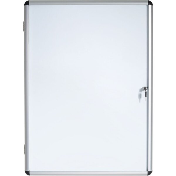 Vitrine d'intérieur Enclore porte-battante fond magnétique, 6 feuilles A4, dimensions L72 x H67,4 x P3,5 cm