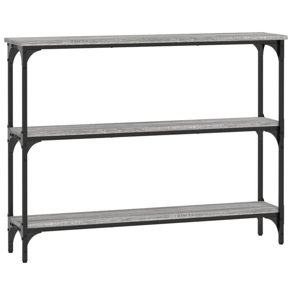 vidaXL Table console sonoma gris 100x22 5x75 cm bois d'ingénierie