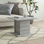 vidaXL Table basse sonoma gris 55 5x55 5x40 cm bois d'ingénierie