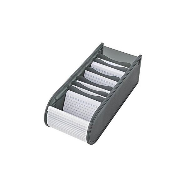 Boîte pour 500 Cartes format A8 (100 cartes inclues) Gris WEDO