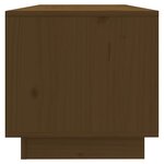 vidaXL Meuble TV Marron miel 90x35x35 cm Bois de pin massif