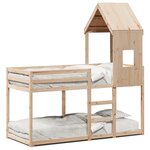 vidaXL Lit superposé sans matelas 80x200 cm bois de pin massif