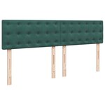 vidaXL Sommier à lattes de lit et matelas Vert foncé 180x200cm Velours