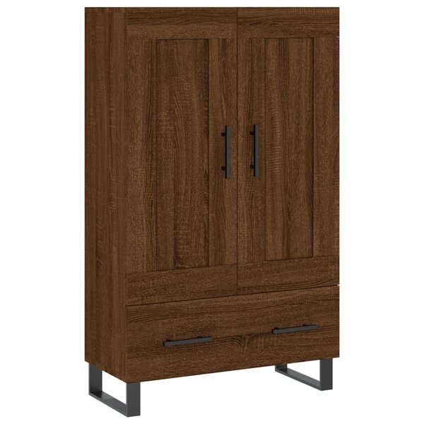 vidaXL Buffet haut chêne marron 69 5x31x115 cm bois d'ingénierie