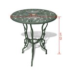 Jeu de bistro 3 pièces aluminium coulé vert 02_0014490