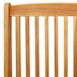 Chaises de jardin pliantes vidaXL avec coussin gris 8Pièces en bois d'acacia massif