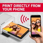 Agfa photo realipix momentsimprimante photo bluetooth (photo format carte postale 10x15 cm4x6''  sublimation thermique 4pass) blancnoirreconditionne